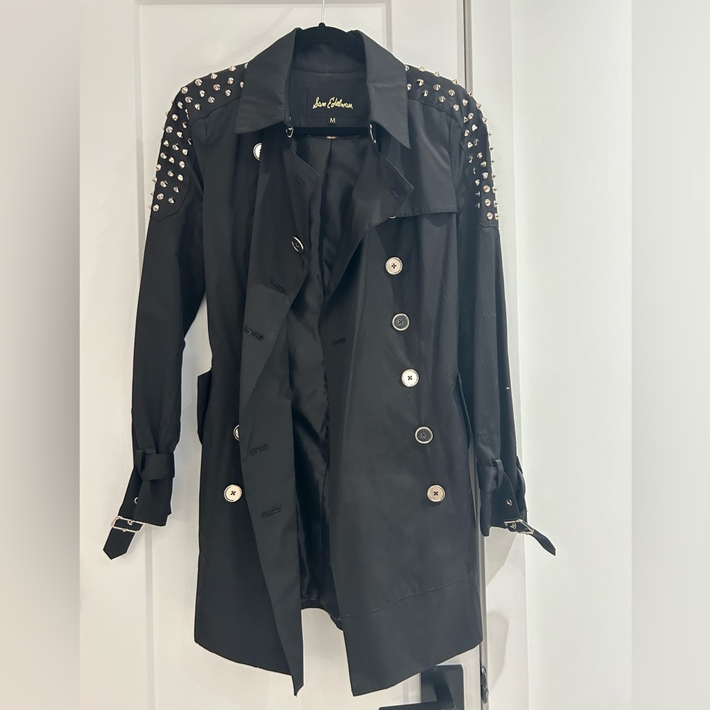 SAM EDELMAN JACKET / TRENCH COAT WITH STUDS